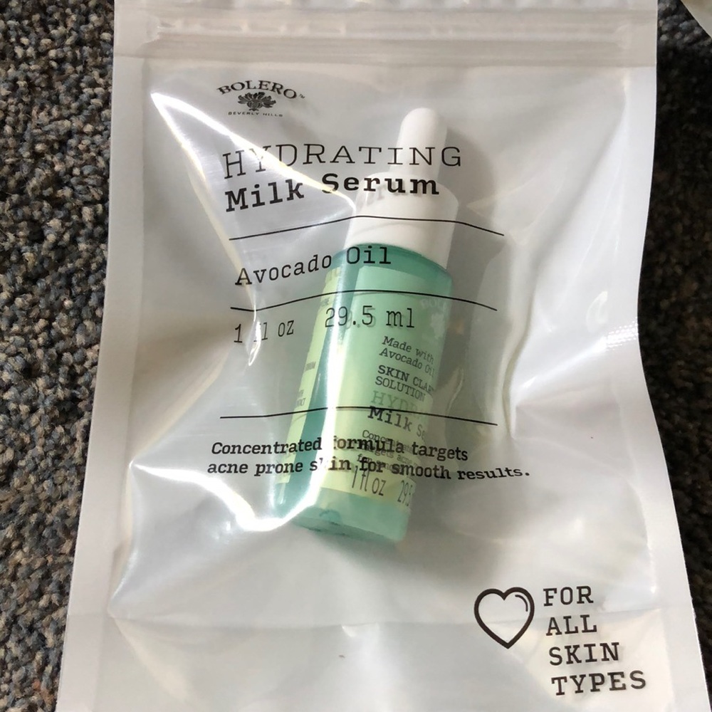 Bolero Hydrating Milk Face Serum Avocado Oil